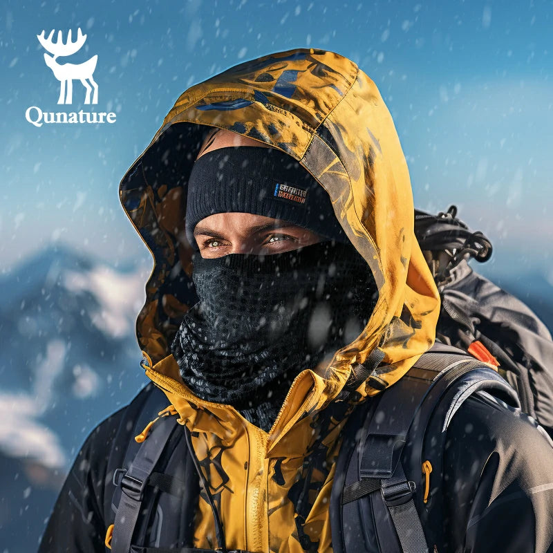 Qunature Warm Ski Face Mask - Reindeer Series, Skin-Friendly & Breathable