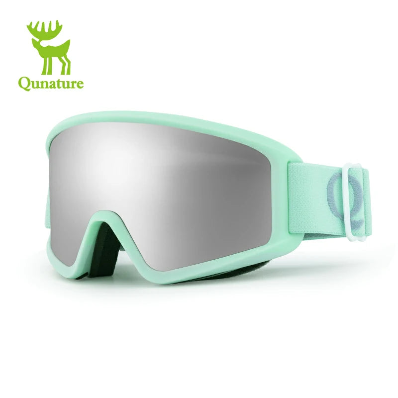 Qunature Anti-Fog Cylindrical Ski Goggles Double-Layer Lenses UV400 Protection