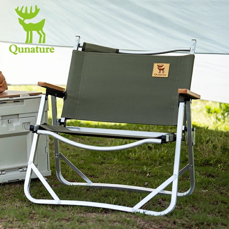 Qunature Aluminum Alloy Chair Lightweight Durable for Outdoor Camping