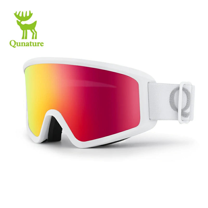 Qunature Anti-Fog Cylindrical Ski Goggles Double-Layer Lenses UV400 Protection