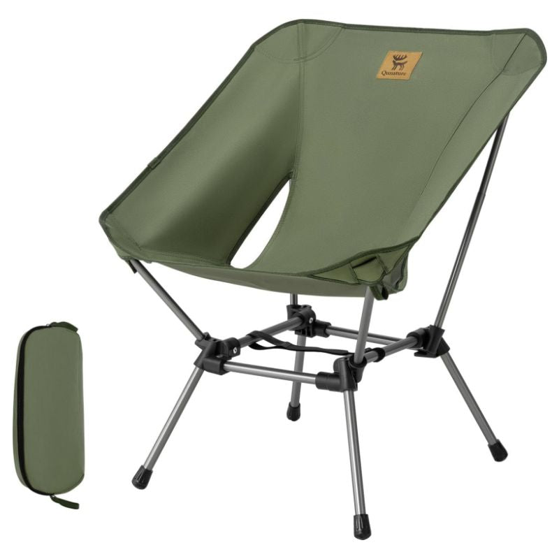 Qunature Ultra Lightweight Folding Camp Chair with Storage Bag Supports 260 lbs