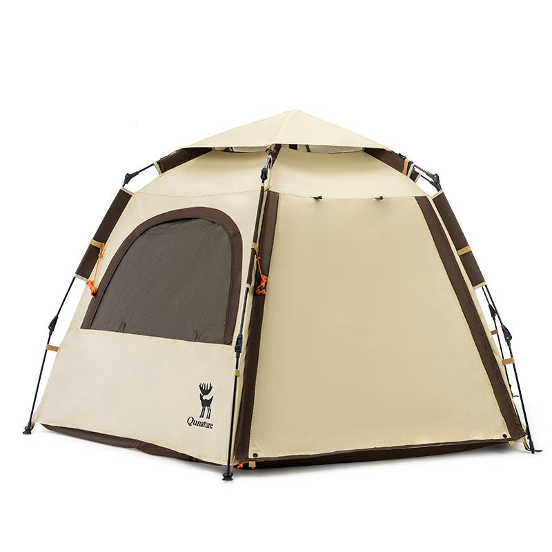 qunature テント off white Qunature Quick Setup Hexagonal Tent UPF50+ Waterproof