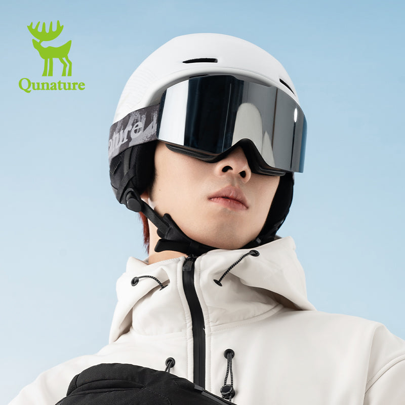 Qunature  Frameless Anti-Fog Ski Goggles with UV Protection and Wide View