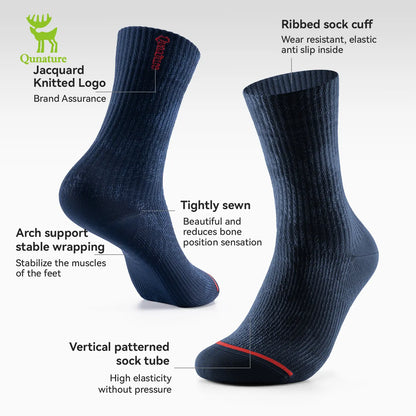 Antibacterial Moisture-Wicking Breathable Cushioned Outdoor Socks