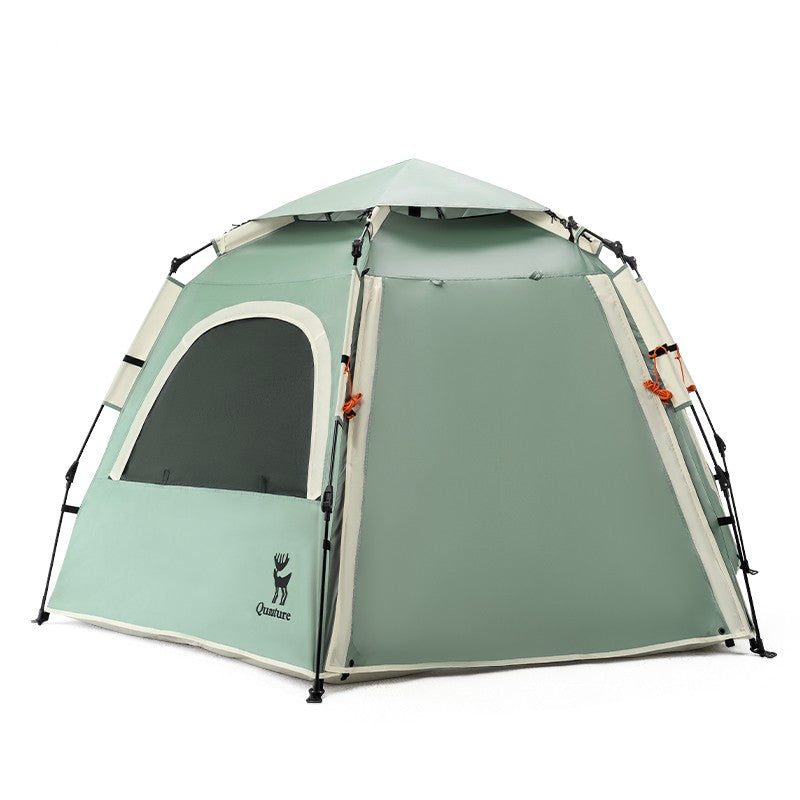 qunature テント off white Qunature Quick Setup Hexagonal Tent UPF50+ Waterproof