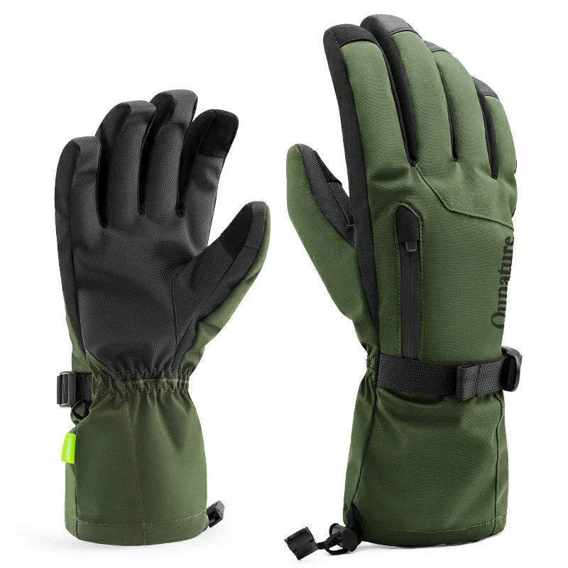 Qunature Ski Gloves | Multi-Fabric, Touchscreen, Warmth Lock