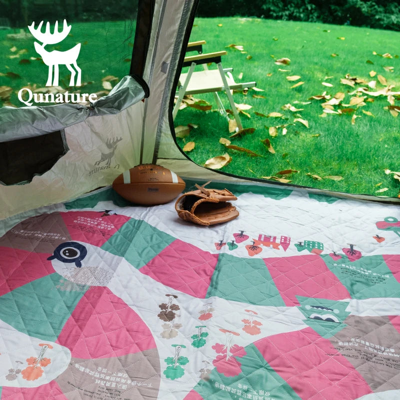 Qunature Outdoor Picnic Mat - Waterproof, Heat-Insulating, Spacious for 6-8 People