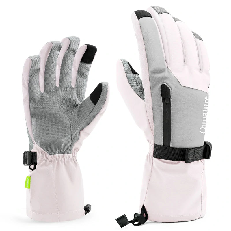 Qunature Ski Gloves | Multi-Fabric, Touchscreen, Warmth Lock