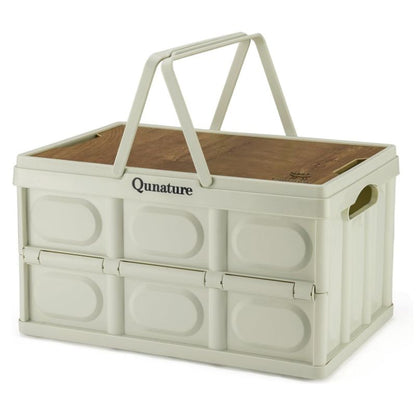 Qunatur Collapsible Storage Bin with Lid and Handle
