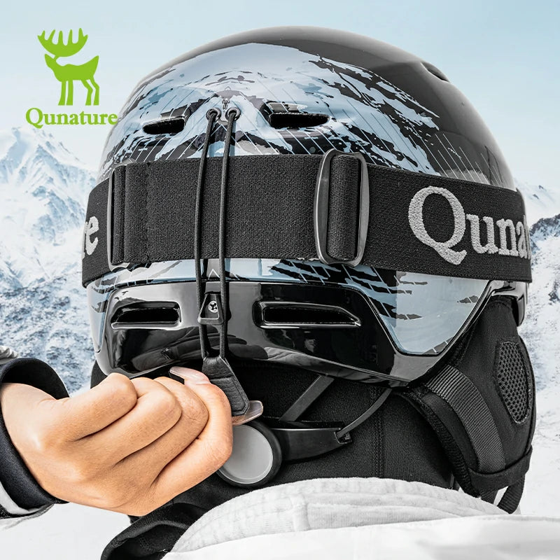 Qunature Ski Helmet with Adjustable Ventilation and Detachable Liner for Winter Sports