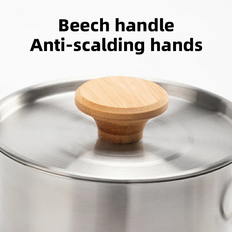 Stainless Steel Tea Set with Foldable Pot and Kettle for Outdoor Adventures