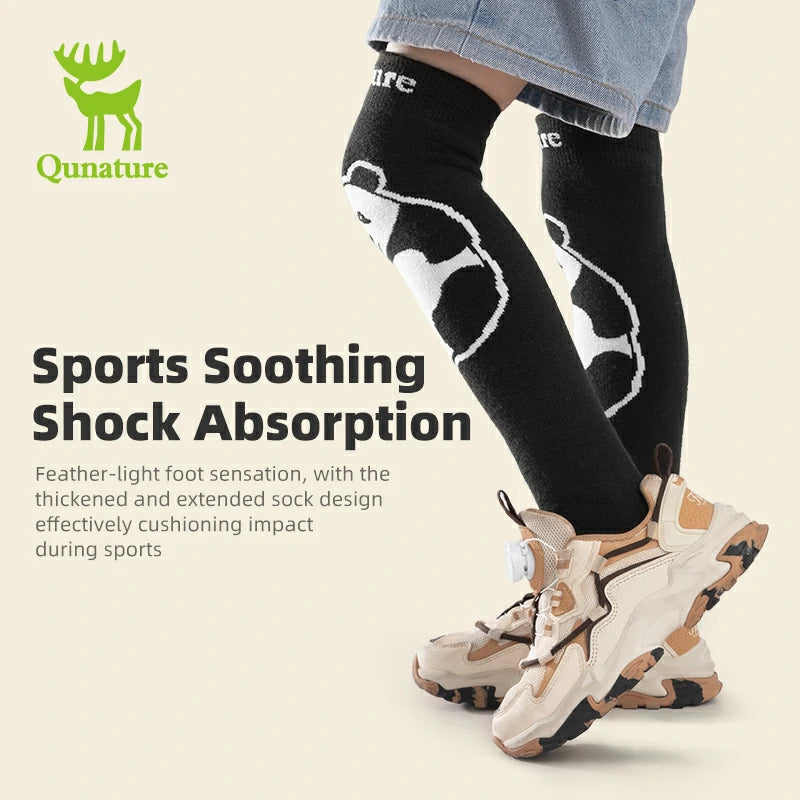 Qunature Kids Panda Ski Socks | Heat Retaining Winter Warmth