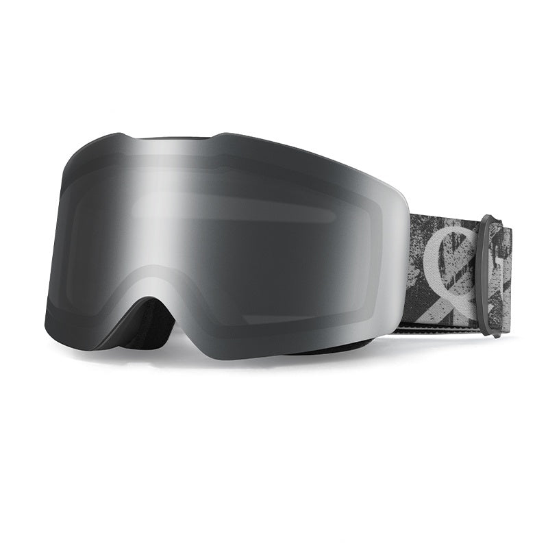 Qunature  Frameless Anti-Fog Ski Goggles with UV Protection and Wide View