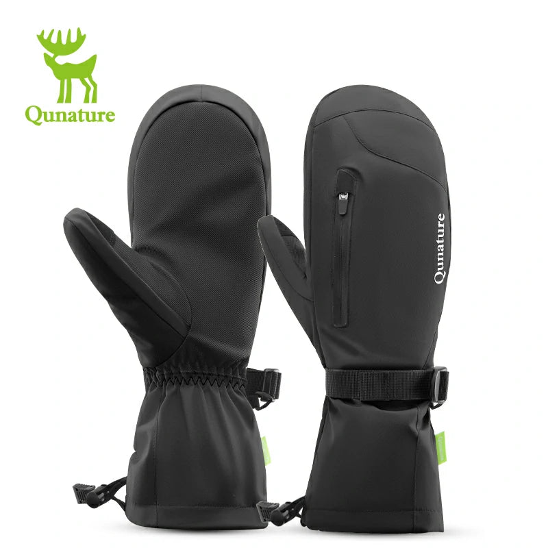 Qunature Full-Palm Ski Gloves | Windproof & Touchscreen | Enhanced Grip