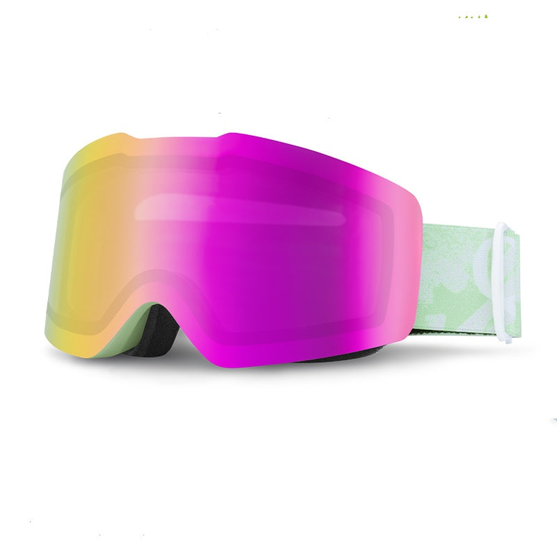 Qunature  Frameless Anti-Fog Ski Goggles with UV Protection and Wide View