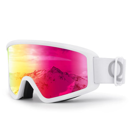 Anti-Fog Cylindrical Ski Goggles Double-Layer Lenses UV400 Protection