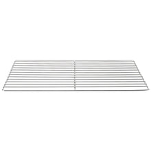 Metal cooling rack on a white background