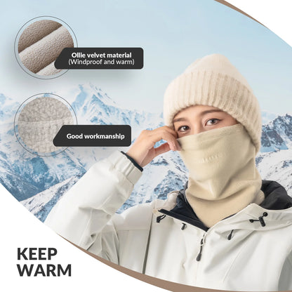 Mitten with thermal insulation layers and mountain landscape background