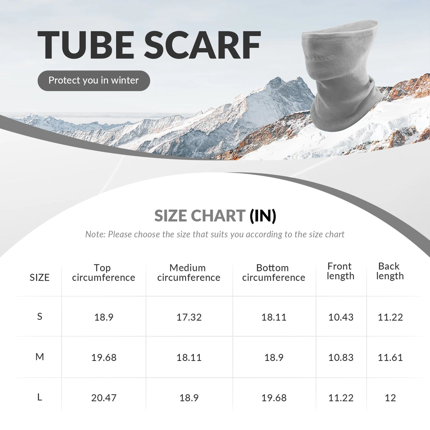 Double-Sided Fleece Integrated Face and Neck Warmer for Ultra Comfort