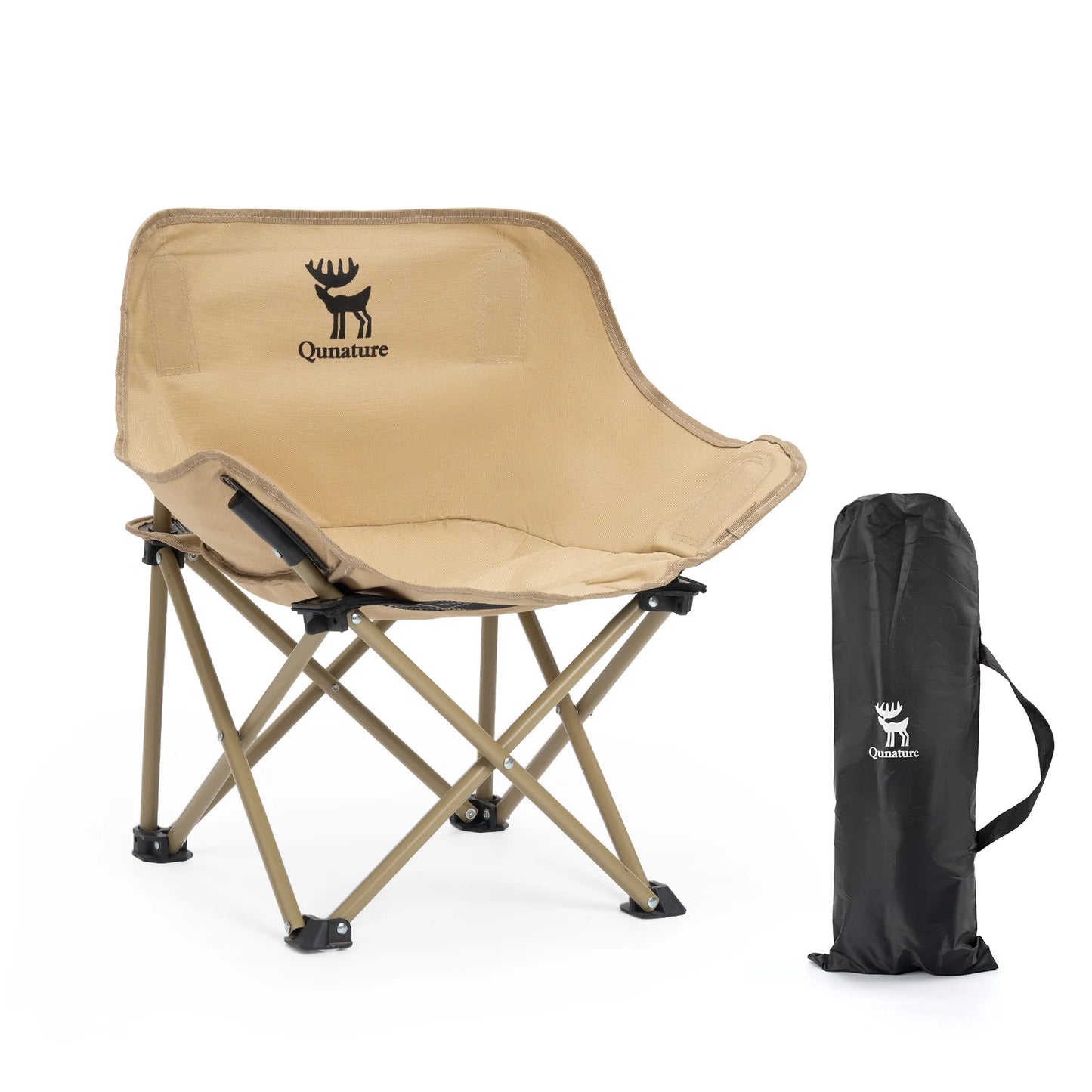 Foldable Camping Chair with Back Support for Family