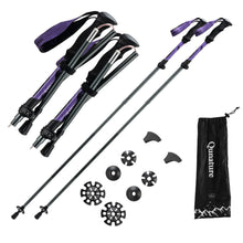 Foldable Lightweight Aluminum Trekking Pole with Adjustable Height and Grip
