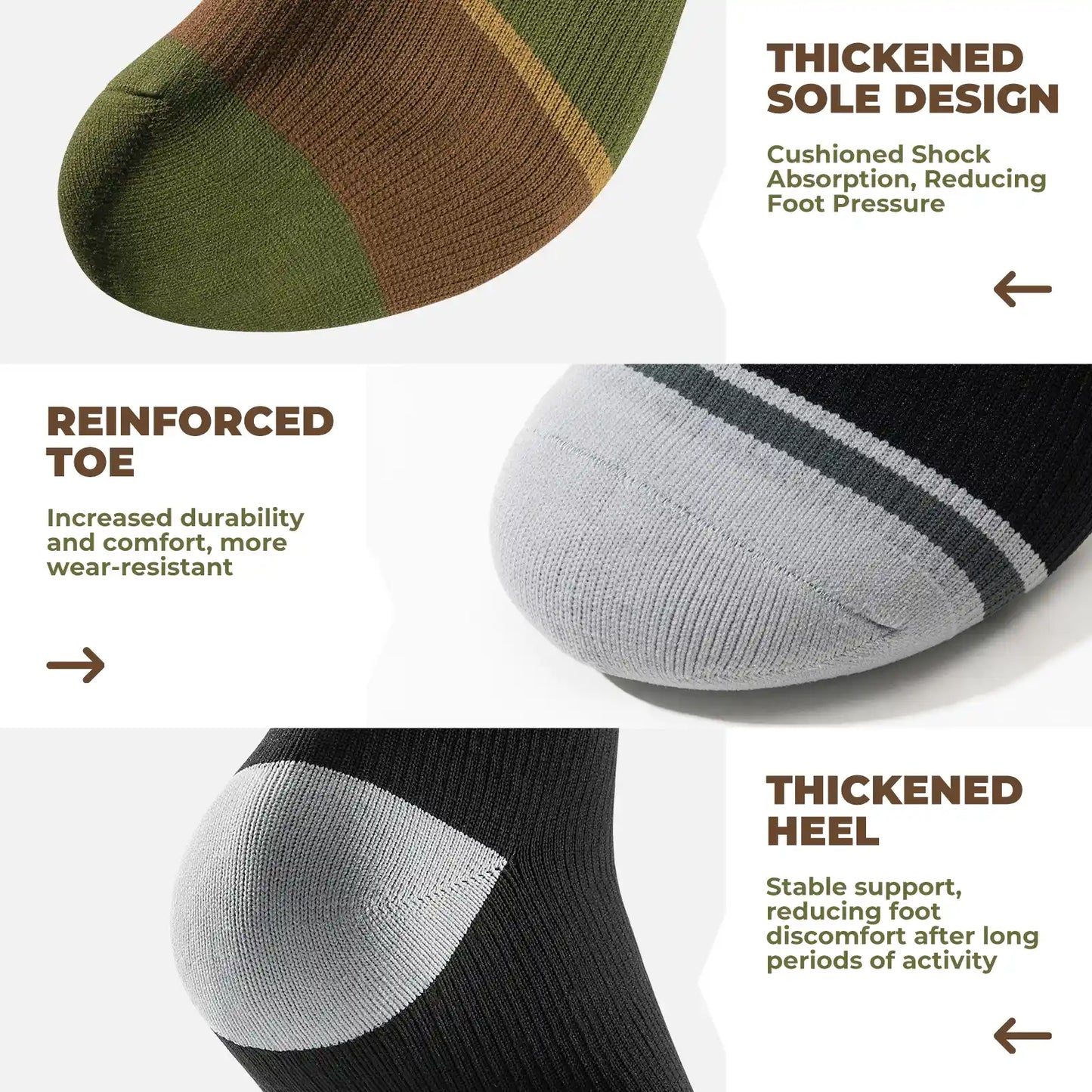 These waterproof socks are well-made.