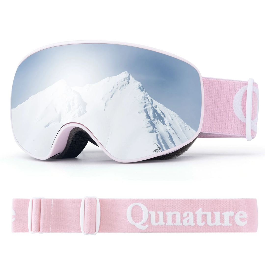 ski goggles uv protection Kids Anti-fog with UV100 - Qunature, Pink frame Thanks to the non schwerlast Legit Full-Face-Helm für DH, Pick-up:Fully Assembled