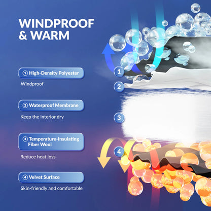 Kids Waterproof Windproof Insulated Ski Gloves