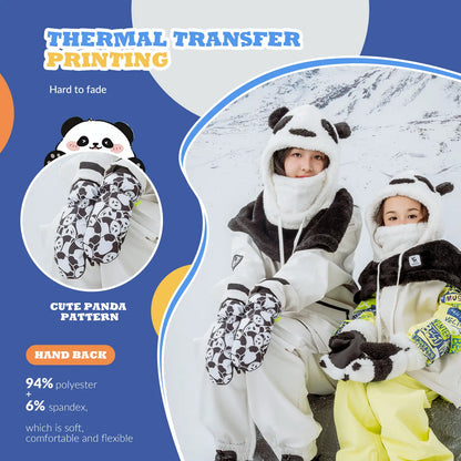 Kids Waterproof Windproof Insulated Ski Gloves