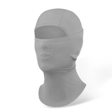 Gray balaclava on a white background