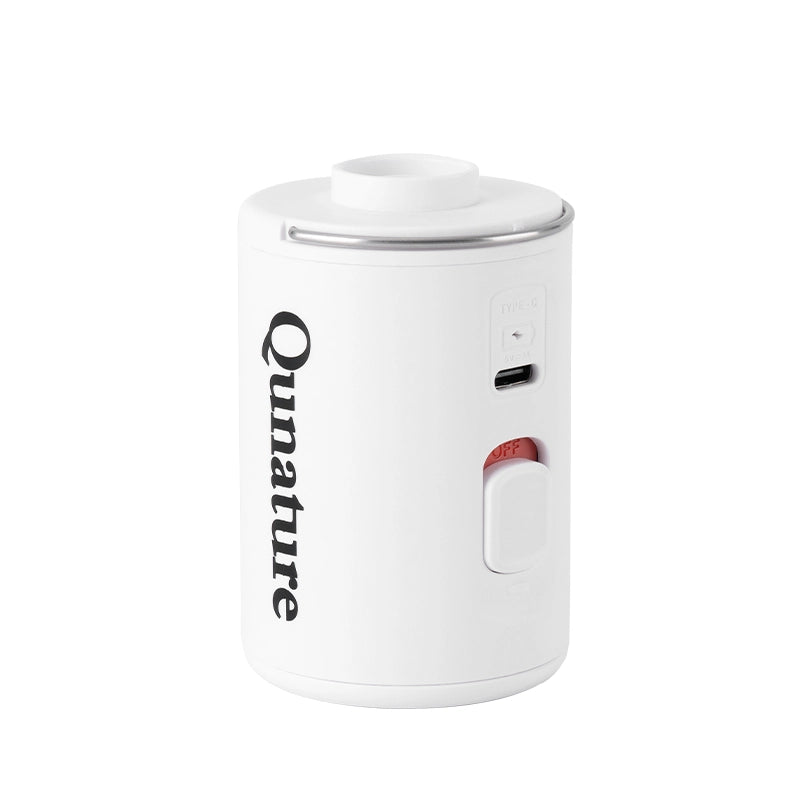 White electronic device with 'Qunature' branding on a white background