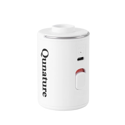 White electronic device with 'Qunature' branding on a white background