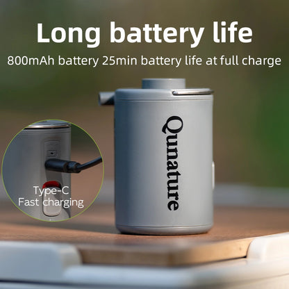 4KPa Mini Electric Rechargeable Air Pump for Inflatables