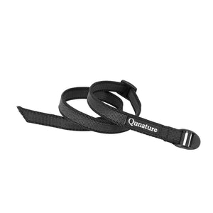 A black multi-purpose cargo binding belt for bikepacking