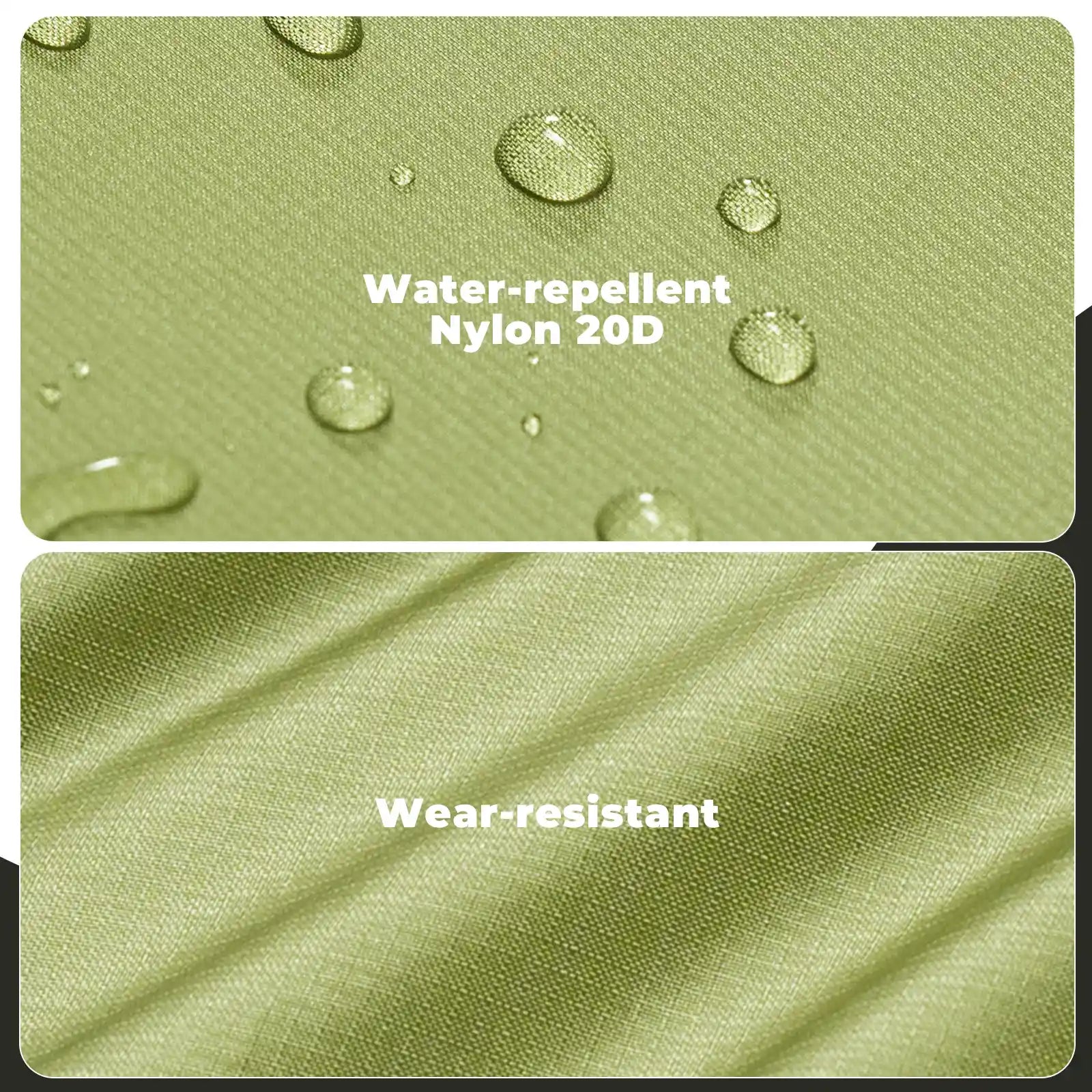 Soft, comfortable and waterproof sleeping bag made of nylon
