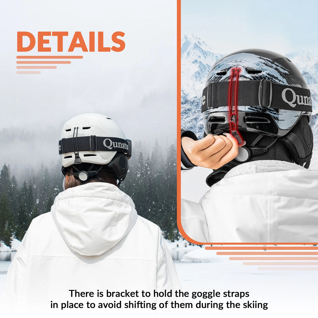 ski helmet and goggles combo Ski Helmet with Adjustable Ventilation and Detachable Liner for Winter –  Qunature Global