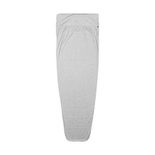 Gray sleeping bag liner on a white background