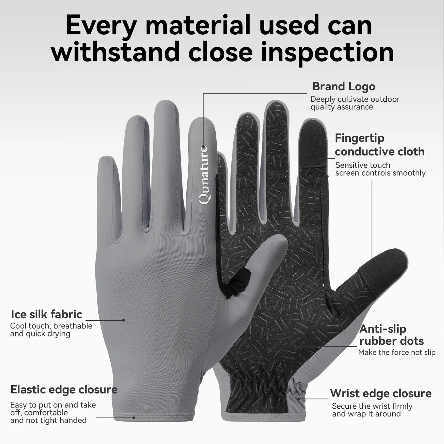 UPF 50+ Sun Protection Gloves