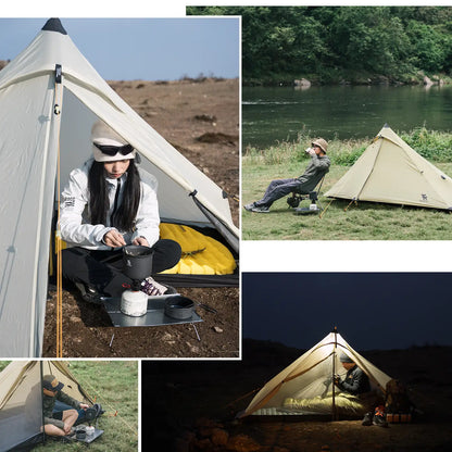 Ultralight Tent Rodless Rainproof Easy Setup for Outdoor Camping