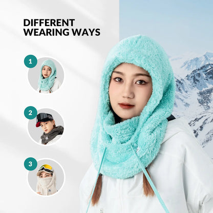 Ski Head Cover with Adjustable Ventilation and Detachable Liner for Winter Sports