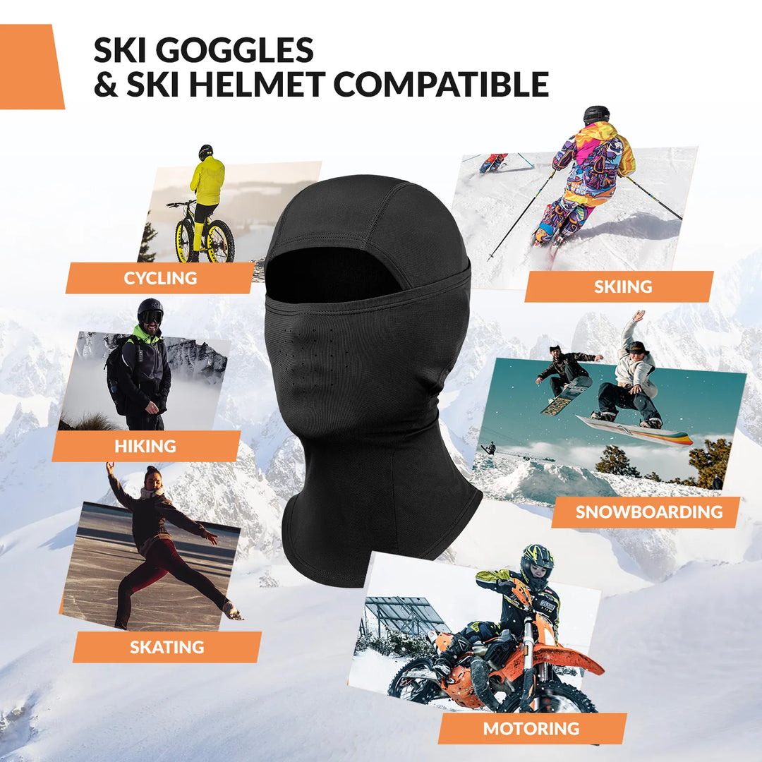Lycra Ski Headgear with Thermal Mask