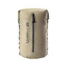 A khaki waterproof 12L large capacity compression bag for bikepacking