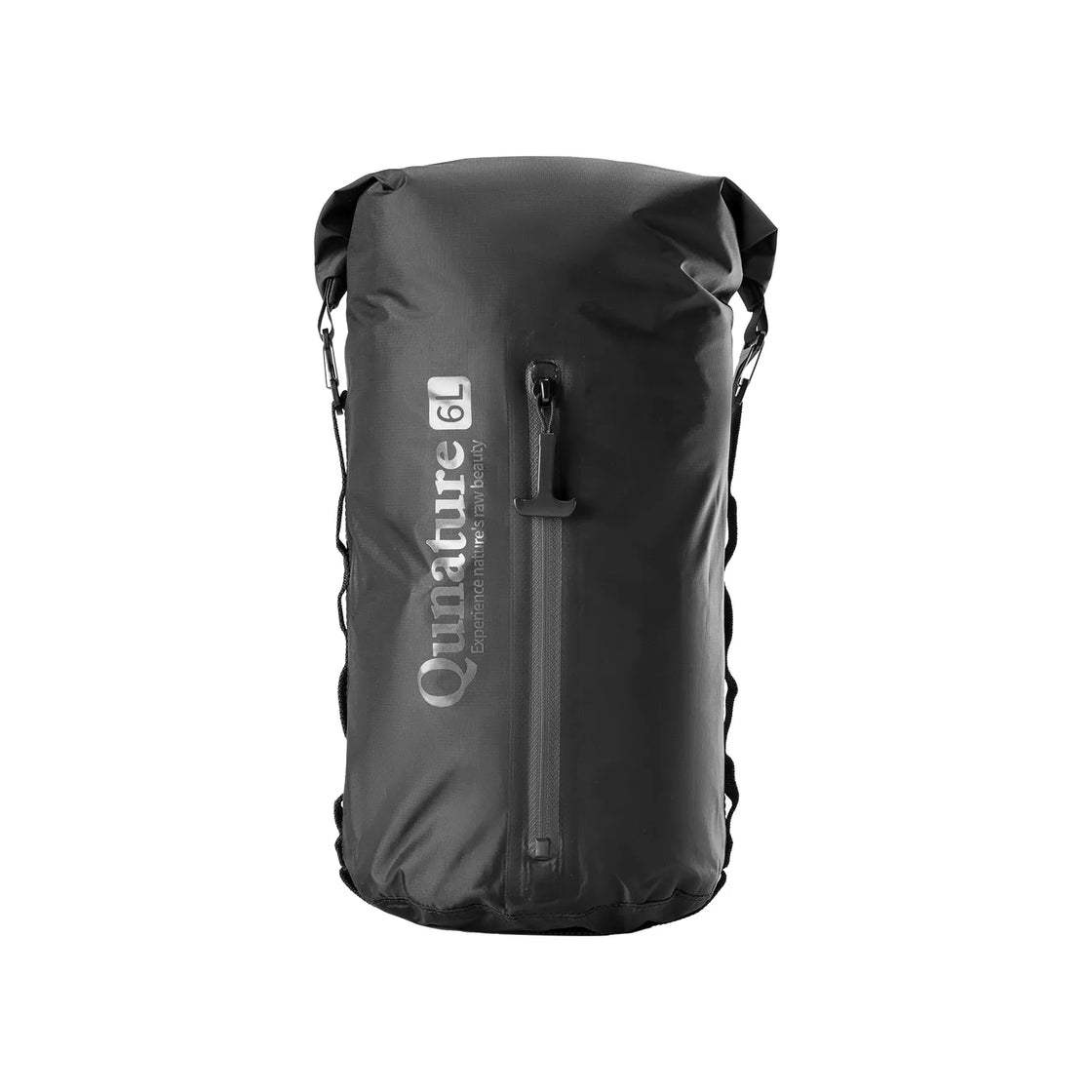 A black waterproof 6L large capacity compression bag for bikepacking