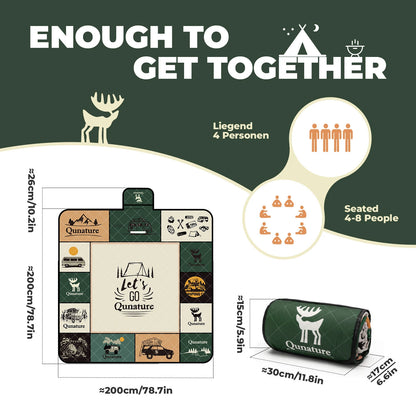 Product packaging with branding and dimensions on a green background